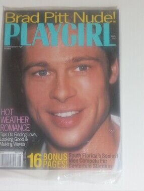 PLAYGIRL Aug 1997 Brad Pitt